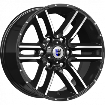 wheelcatalog_000a85fa750074822a32f6b25b963378005ed543bebfaf1cd3f2936e45725ddc-2 Диск КиК Алгама 8x17 ET-20 6x139.7 d106.1 Черный с полированной лицевой частью — изображение 1