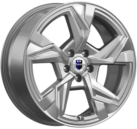 wheelcatalog_08dcd37eacec6828177409fad34f7f126b2d49552910262f8e8972da36162452-16 Диск КиК Кайан 7.5x18 ET40 5x114.3 d66.1 Черный с полированной лицевой частью — изображение 1