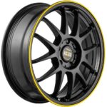 Диск ALCASTA M26 7x17 ET45 5x115 d70.1 Черный с полированной лицевой частью