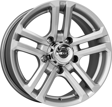 wheelcatalog_255ca474f11db6fab6d1fd8675399f427e917f3c5d08f31df2b2b12fdabf1256-5 Диск КиК Палладика 7x16 ET5 5x139.7 d98 Черный с полированной лицевой частью — изображение 1
