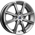 Диск КиК Флэш 5x14 ET35 4x100 d67.1 Черный с полированной лицевой частью