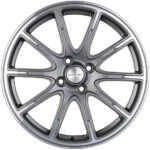 Диск Khomen Wheels KHW1707 6.5x17 ET38 4x98 d58.6 Черный с полированной лицевой частью