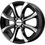 Диск Carwel Омикрон 6x15 ET35 4x100 d67.1 Черный с полированной лицевой частью