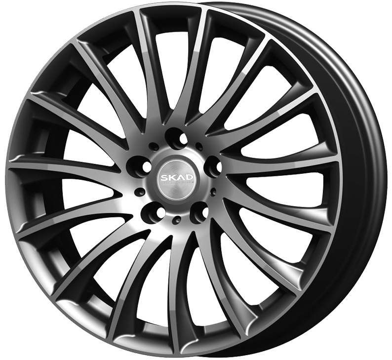 wheelcatalog_7da18d75802ff7cc3930d6d0535728035ebe503e783fbccfb7aa95a24377ada8-2 Диск СКАД Валенсия 7x18 ET37 5x114.3 d66.6 Черный с полированной лицевой частью — изображение 1