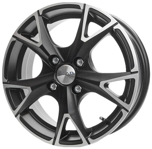 wheelcatalog_90c523f1e35ac739161c1f5493df1e71b4f4e6fb3a2e949985645605bcb431a9 Диск СКАД Орлан 5.5x14 ET45 4x100 d67.1 Черный с полированной лицевой частью — изображение 1