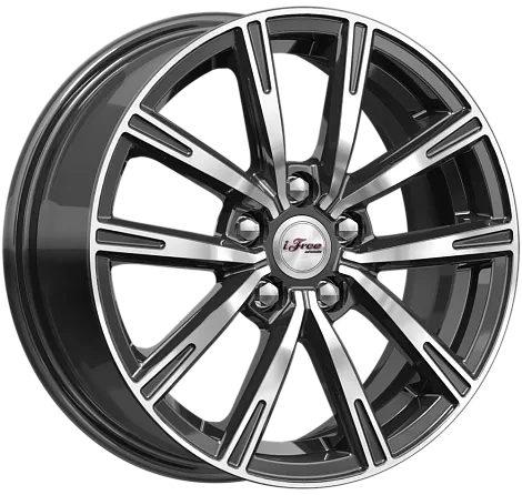 wheelcatalog_92452de3424ed84a135114ffc22ddcc914fdd453cf51f339308269f05546d736-3 Диск iFree Драйвер 6x15 ET38 5x100 d57.1 Черный с полированной лицевой частью — изображение 1
