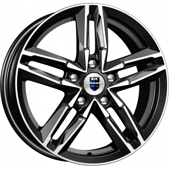 wheelcatalog_92f3feffbf1020b77dbbf3332fc30271ef0ab4834c1eb574f294659f17a59e35-5 Диск КиК Sayan 6x16 ET45 5x110 d63.35 Черный с полированной лицевой частью — изображение 1