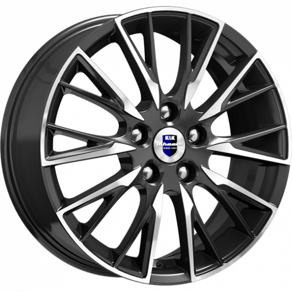 wheelcatalog_941b81bcf30e2b9c81f73a610494d6c828dca614f3688357be43913a76d00795 Диск КиК Солт 6.5x17 ET40 5x114.3 d66.1 Черный с полированной лицевой частью — изображение 1