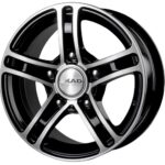 Диск СКАД Трофи 6.5x15 ET40 5x139.7 d98.5 Черный с полированной лицевой частью