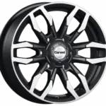 Диск Carwel Немо 7.5x17 ET33 6x139.7 d100.1 Черный с полированной лицевой частью