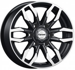 wheelcatalog_99a6fad20441da58c4a49c4795c3c9d543ceeee366a1c3451157c1193f96a14f Диск Carwel Немо 7.5x17 ET33 6x139.7 d100.1 Черный с полированной лицевой частью — изображение 1