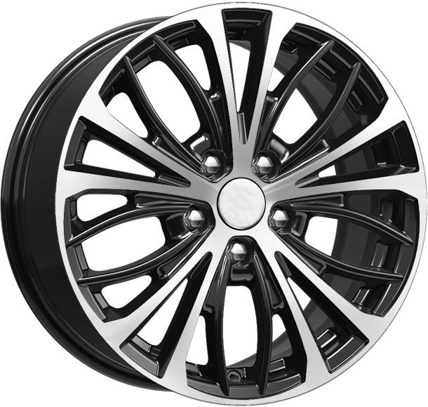 wheelcatalog_aa5a8ad2bab3b87274c05dce5b2a8e139ae90365f044cb4d83536928a018ef80 Диск КиК КС873 7.5x17 ET45 5x114.3 d60.1 Черный с полированной лицевой частью — изображение 1
