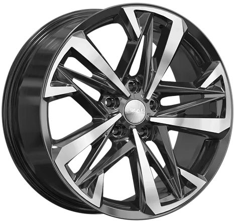 wheelcatalog_aeac313f8597c542c8b9ff4f36b4431cb687963f8fa62c47e412098990fb4274-6 Диск СКАД Ультима 8x18 ET50 5x114.3 d67.1 Черный с полированной лицевой частью — изображение 1