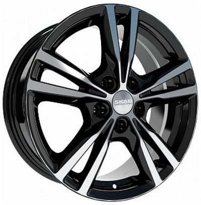 wheelcatalog_afc7bfba901b5736e757085952518d0dd522264f0996b7735cf90c2dc40dc5ee Диск СКАД Мельбурн 7x17 ET39 5x114.3 d60.1 Черный с полированной лицевой частью — изображение 1