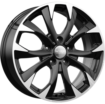 wheelcatalog_b4d25b9eb25fabd96526a7fc4cd5b1c9119231d651bc82d6123444b5d5014517 Диск КиК КС740 7x17 ET54 5x112 d57.1 Черный с полированной лицевой частью — изображение 1