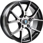 Диск VENTI 1617 6.5x16 ET40 5x112 d57.1 Черный с полированной лицевой частью