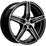 Диск Fondmetal 8100 7x17 ET35 5x112 d75 Черный с полированной лицевой частью