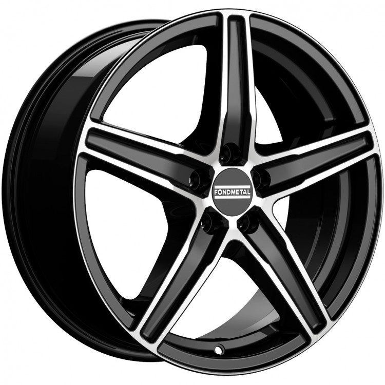 wheelcatalog_c28a17645f8fb1475f673896ee6e78b19c7ff71e4d8164e1376eb28d29ef5f0d Диск Fondmetal 8100 7x17 ET35 5x112 d75 Черный с полированной лицевой частью — изображение 1