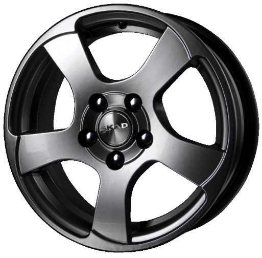 wheelcatalog_ce93d30a6e0b88dcd43616e40be5ecb7b161c3837f399bf0192ca20c55ebfe90-1 Диск СКАД Акула 6x16 ET50 4x100 d60.1 Черный с полированной лицевой частью — изображение 1