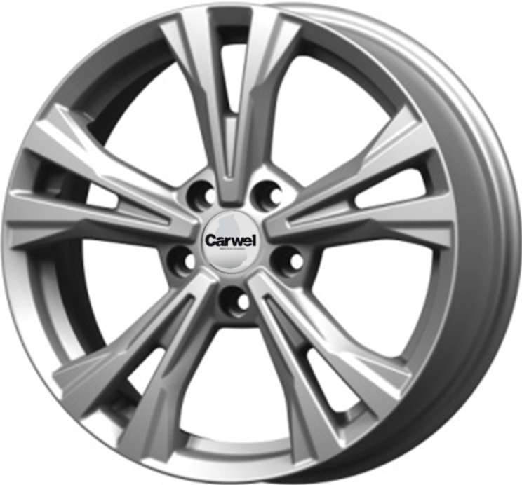 wheelcatalog_f3dccd90e924cafb1c2628598edd43a168f9e5d0ca580897470cb81000ae2550 Диск Carwel Самро 7x17 ET48.5 5x114.3 d67.1 Черный — изображение 1
