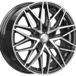 Диск СКАД Азимут 7x17 ET38 5x110 d65.1 Черный с полированной лицевой частью