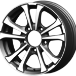 Диск СКАД Тундра 6.5x16 ET40 5x139.7 d98.5 Черный с полированной лицевой частью