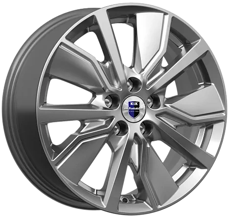 wheelcatalog_fe71f0164d724483312f257b216a8bb96fcf5f5a7ae715a7591d5f6a02ecfa7e-9 Диск КиК Гамбит 6.5x16 ET50 5x114.3 d60.1 Черный с полированной лицевой частью — изображение 1