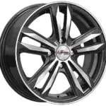 Диск iFree Маскот 6x15 ET40 4x100 d67.1 Черный с полированной лицевой частью