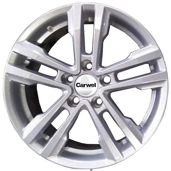 wheelcatalog_e73219edce0421778aac6ccb50073aa8406c98be1bb2b86b80905cfe852b9f61 Диск Carwel Аллаки 6.5x16 ET46 5x112 d57.1 Черный с полированной лицевой частью — изображение 1